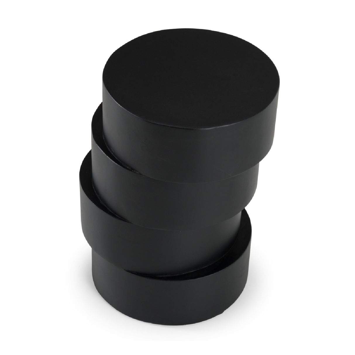   Black Wooden Stacked End Table | Oroa.com