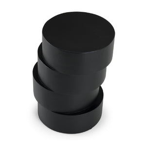  Black Wooden Stacked End Table | Oroa.com