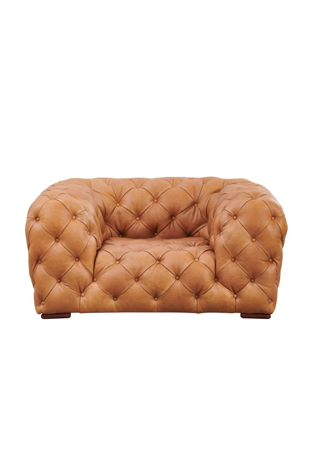   Tufted Italian Leather Lounge Chair | Oroa.com