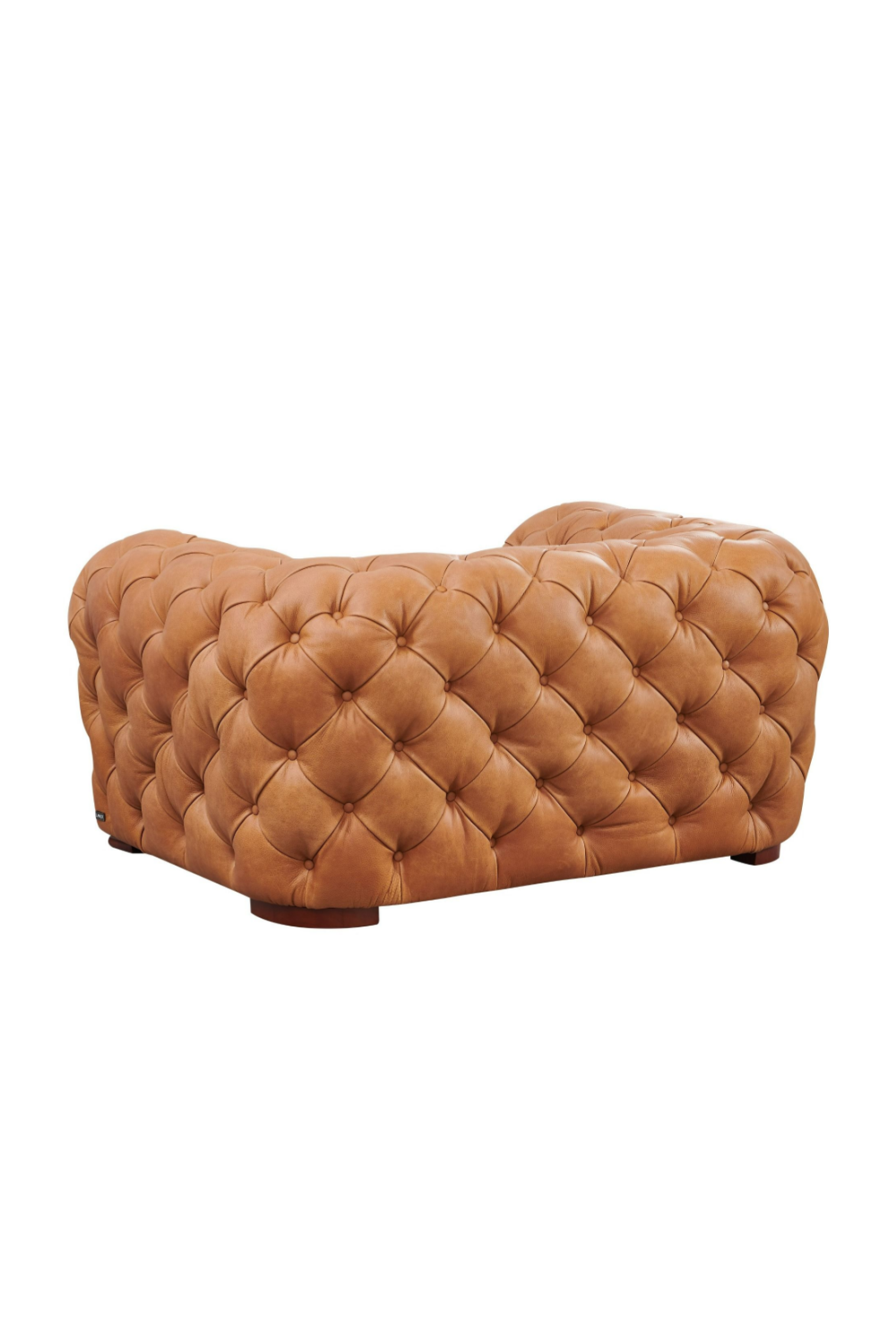   Tufted Italian Leather Lounge Chair | Oroa.com