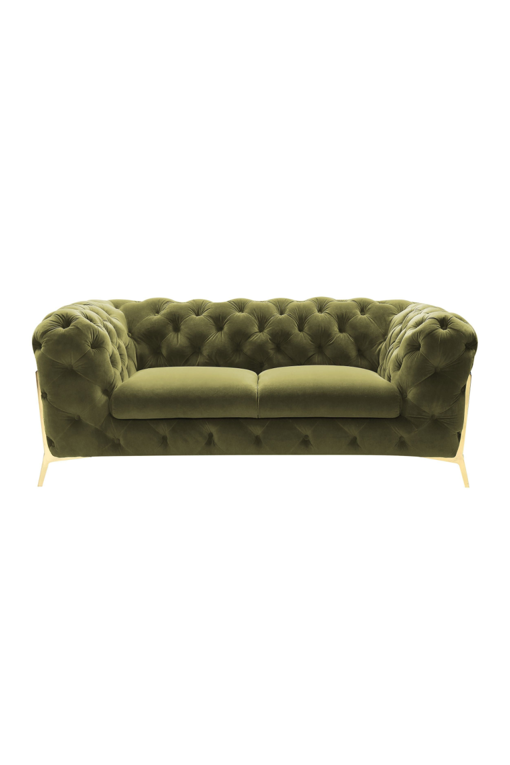   Green Velvet Tufted Sofa | Oroa.com