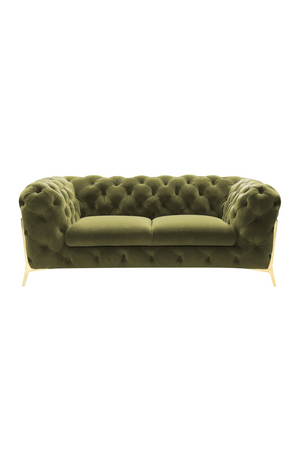   Green Velvet Tufted Sofa | Oroa.com