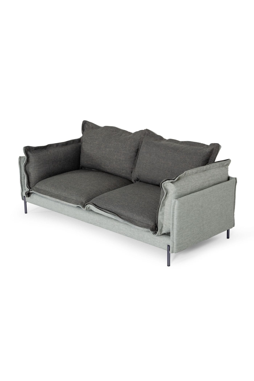   Two-Toned Gray Flange Sofa | Oroa.com