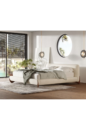   Cream Fabric Bed | Oroa.com