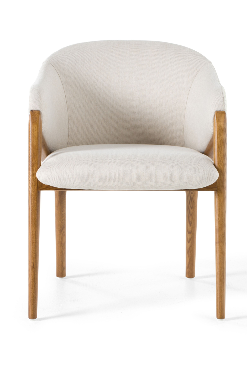   Curve-Back Cream Dining Chair | Oroa.com