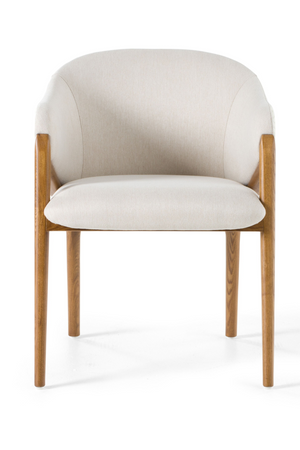   Curve-Back Cream Dining Chair | Oroa.com
