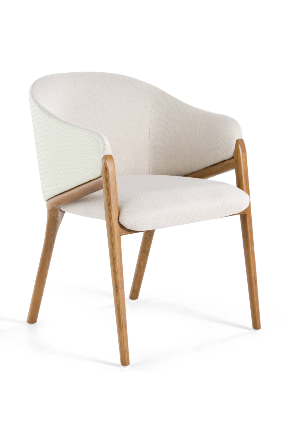   Curve-Back Cream Dining Chair | Oroa.com