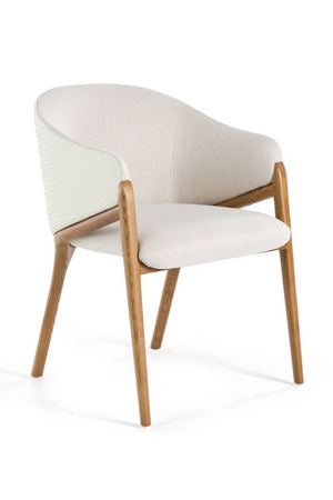   Curve-Back Cream Dining Chair | Oroa.com