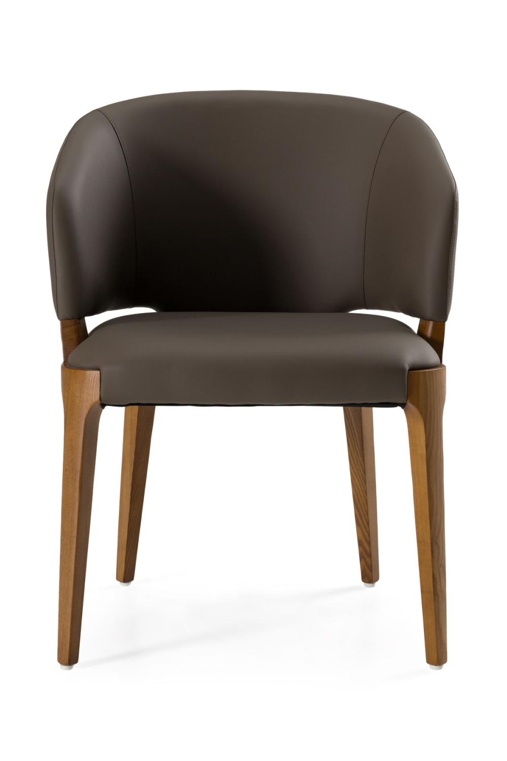   Brown Vegan Leather Dining Chair | Oroa.com