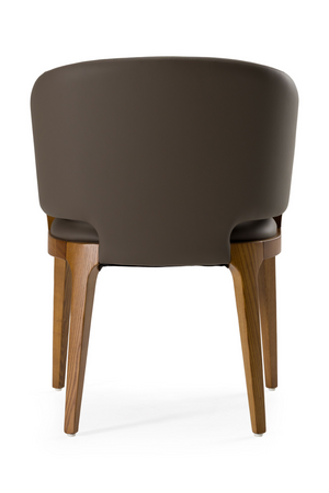   Brown Vegan Leather Dining Chair | Oroa.com