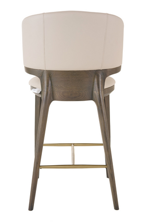   Beige Vegan Leather Counter Chair | Oroa.com