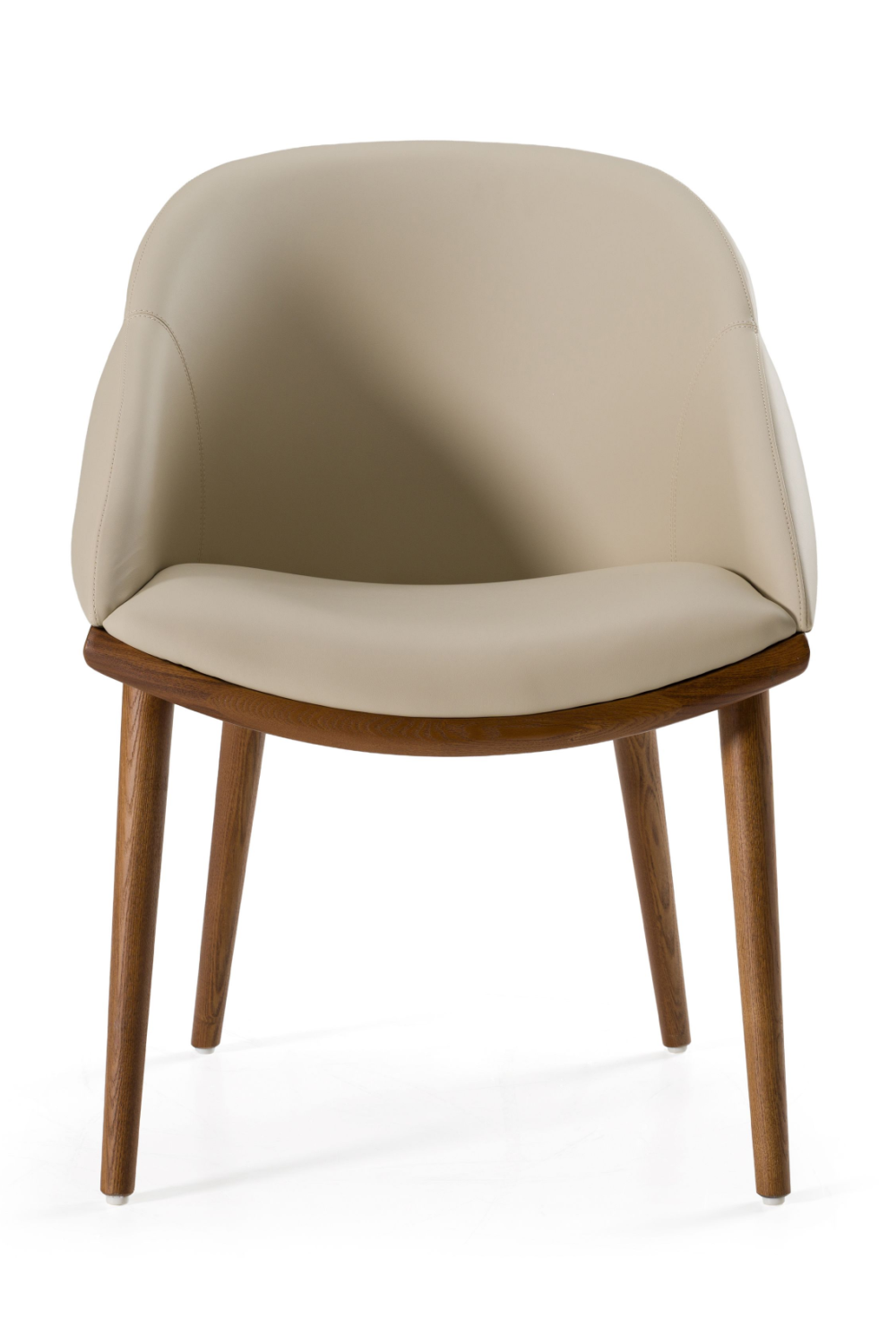   Beige Vegan Leather Dining Chair | Oroa.com