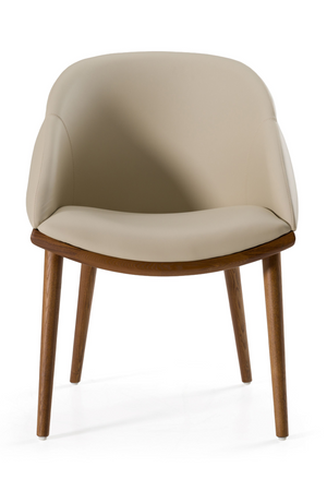   Beige Vegan Leather Dining Chair | Oroa.com