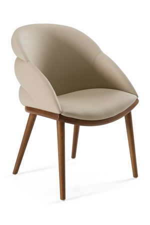   Beige Vegan Leather Dining Chair | Oroa.com