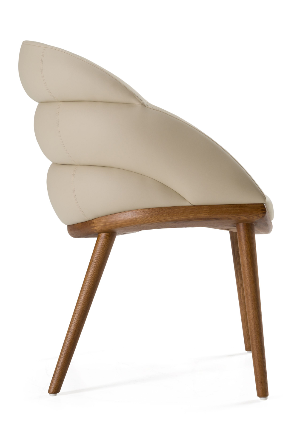   Beige Vegan Leather Dining Chair | Oroa.com