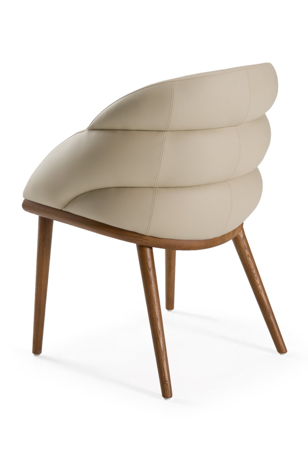   Beige Vegan Leather Dining Chair | Oroa.com