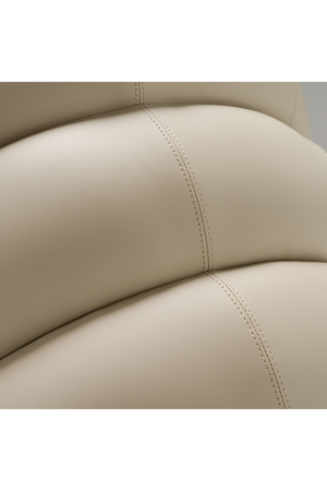  Beige Vegan Leather Dining Chair | Oroa.com