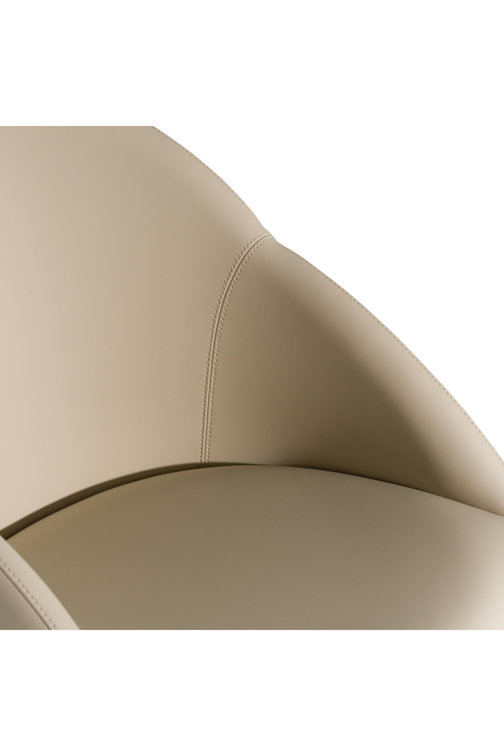   Beige Vegan Leather Dining Chair | Oroa.com