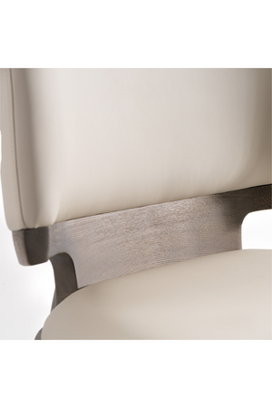   Gray Vegan Leather Dining Chairs (2) | Oroa.com