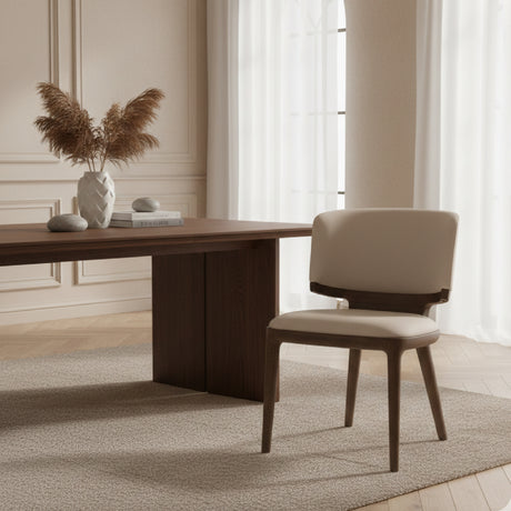   Gray Vegan Leather Dining Chairs (2) | Oroa.com