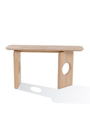   Beige Marble Console Table | Oroa.com