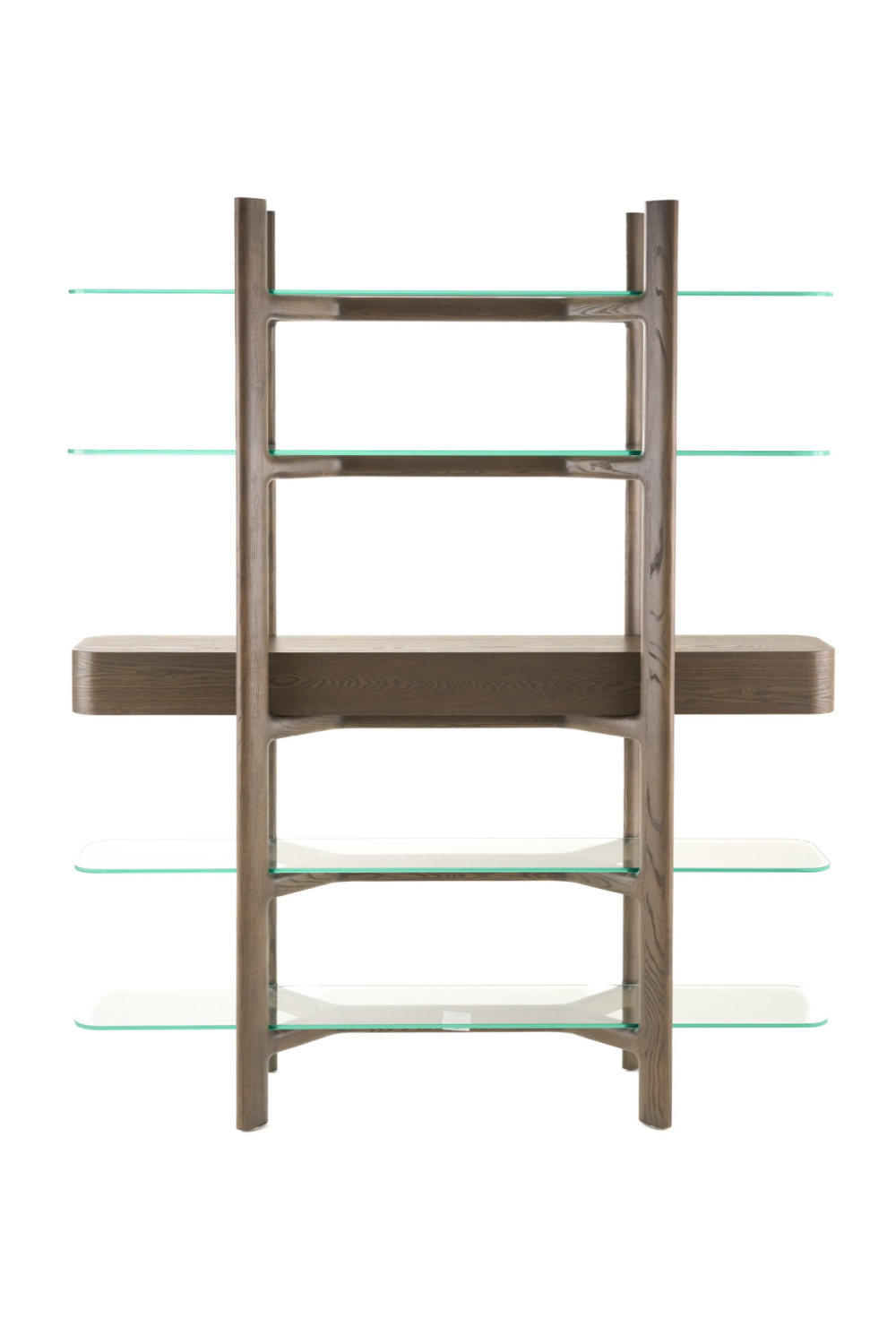   Gray Ash Glass Bookshelf | Oroa.com