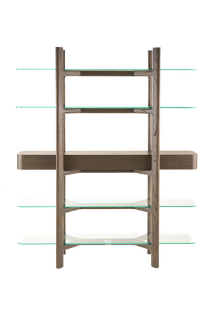   Gray Ash Glass Bookshelf | Oroa.com