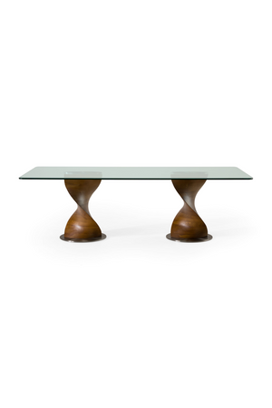   Twisted Wood Base Dining Table | Oroa.com