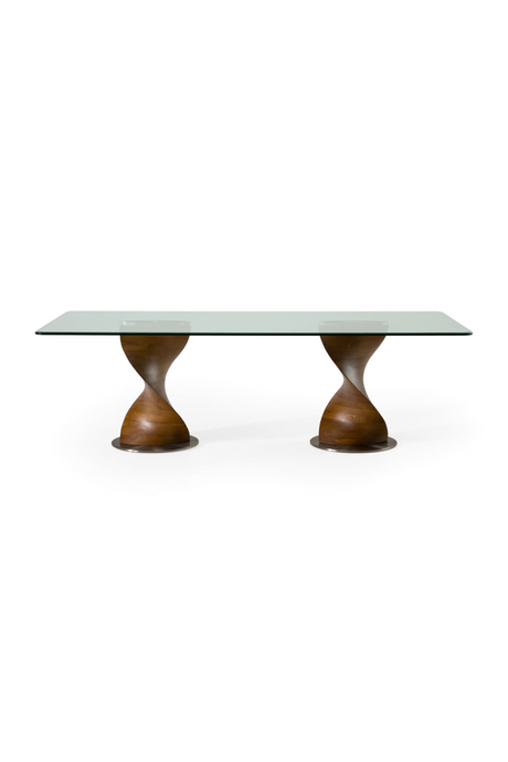   Twisted Wood Base Dining Table | Oroa.com