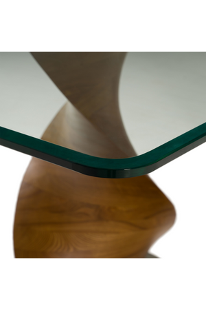   Twisted Wood Base Dining Table | Oroa.com