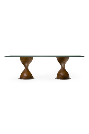   Twisted Wood Base Dining Table | Oroa.com