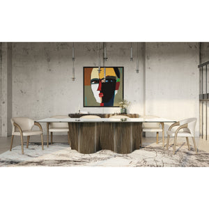   Gray Ash Base Dining Table | Oroa.com