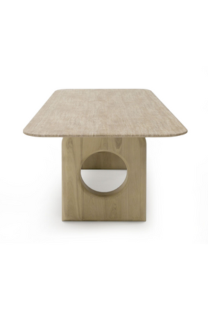   Beige Marble Dining Table | Oroa.com