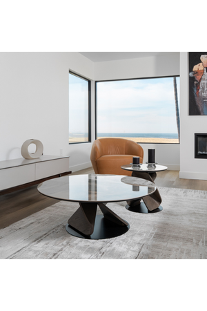   Marbled Ceramic Coffee Table Set (2) | Oroa.com