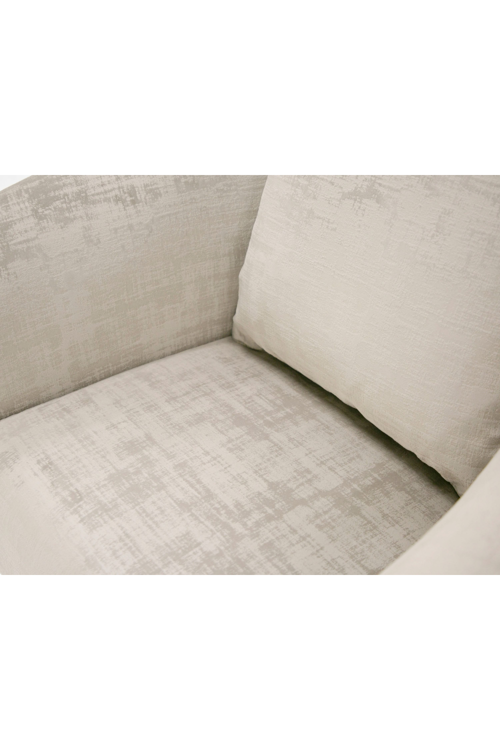  Curved Gray Accent Chair | Oroa.com
