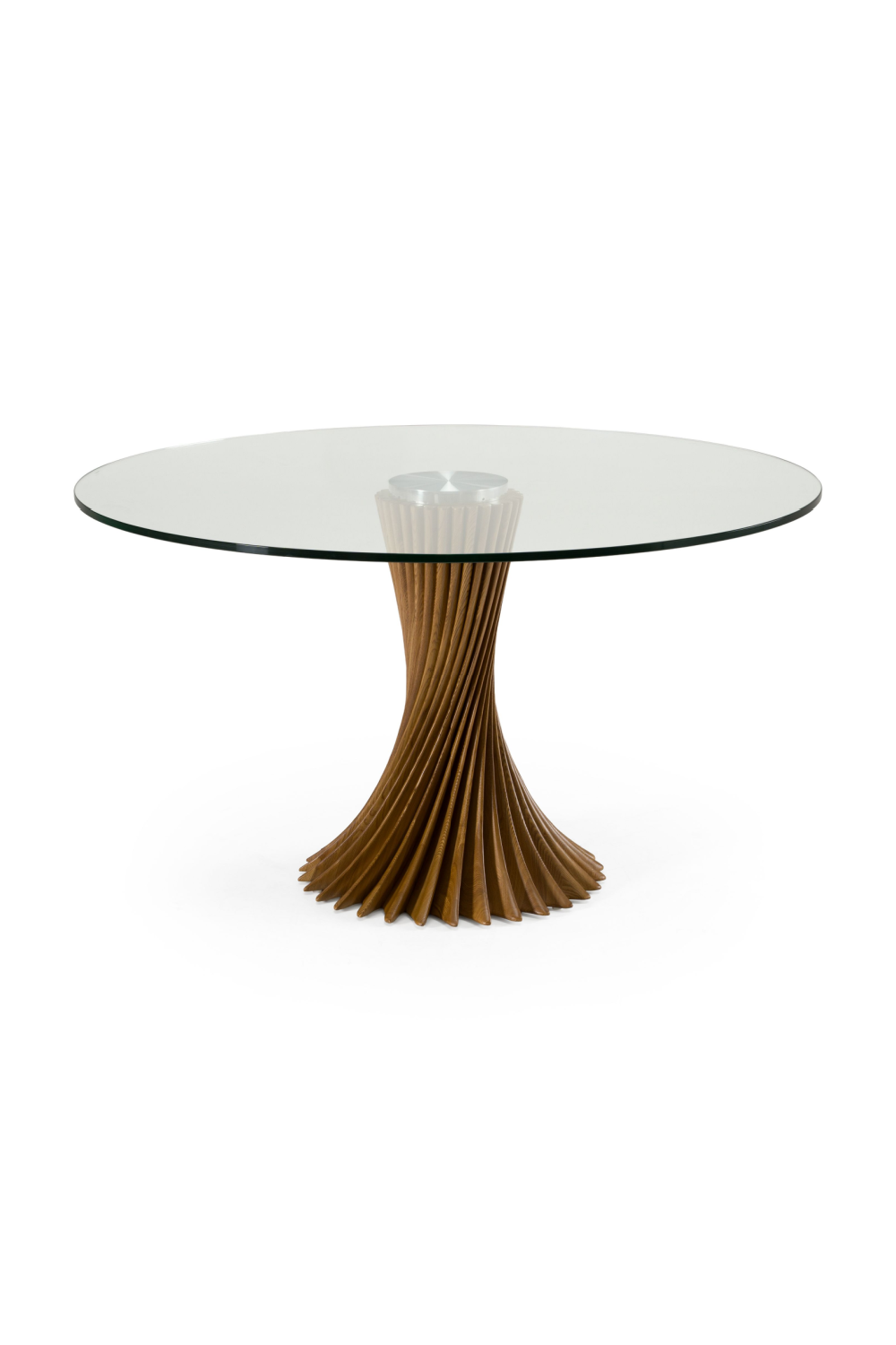  Twisted Wooden Base Dining Table | Oroa.com