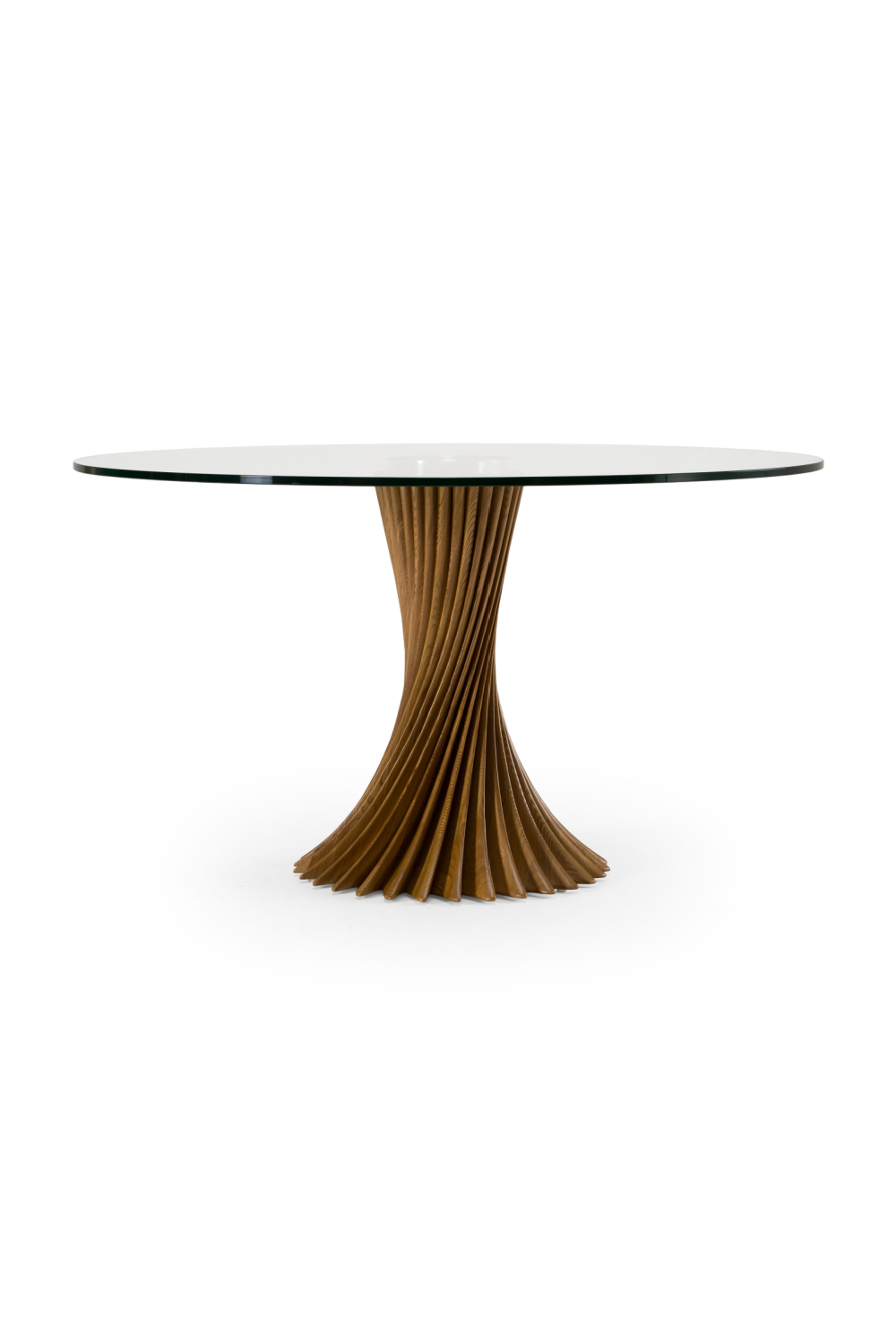   Twisted Wooden Base Dining Table | Oroa.com
