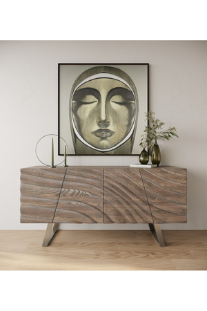   Wave Patterned Ash Sideboard | Oroa.com