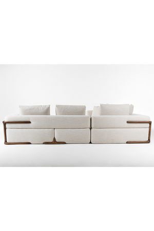   White Fabric Sectional Sofa | Oroa.com