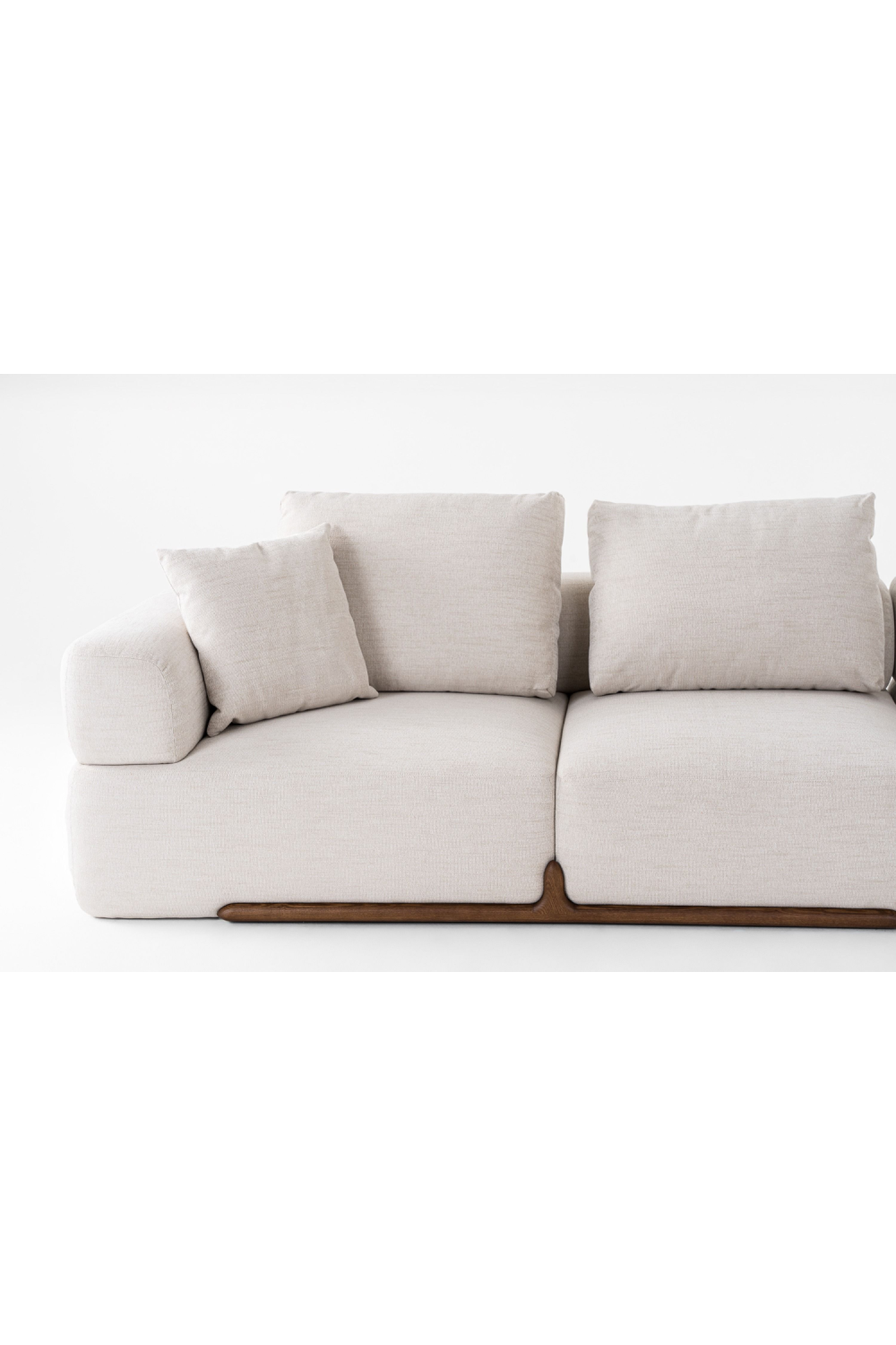   White Fabric Sectional Sofa | Oroa.com