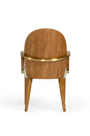   Taupe Vegan Leather Dining Armchair | Oroa.com