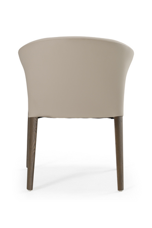   Vegan Leather Curved Dining Chair | Oroa.com