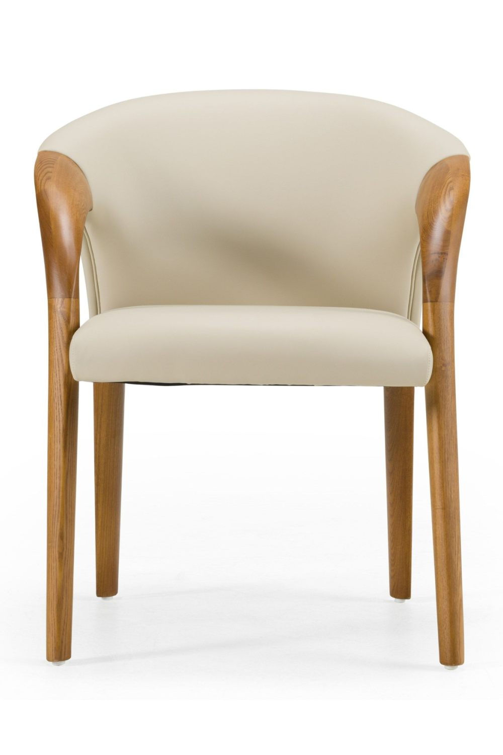   Light Gray Leather Dining Chair | Oroa.com