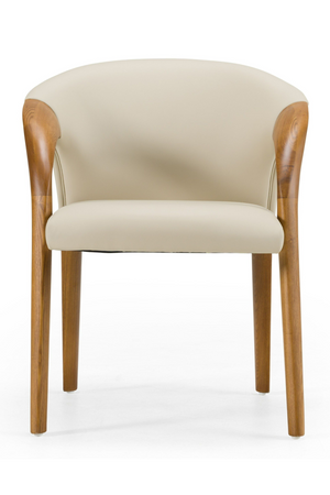   Light Gray Leather Dining Chair | Oroa.com