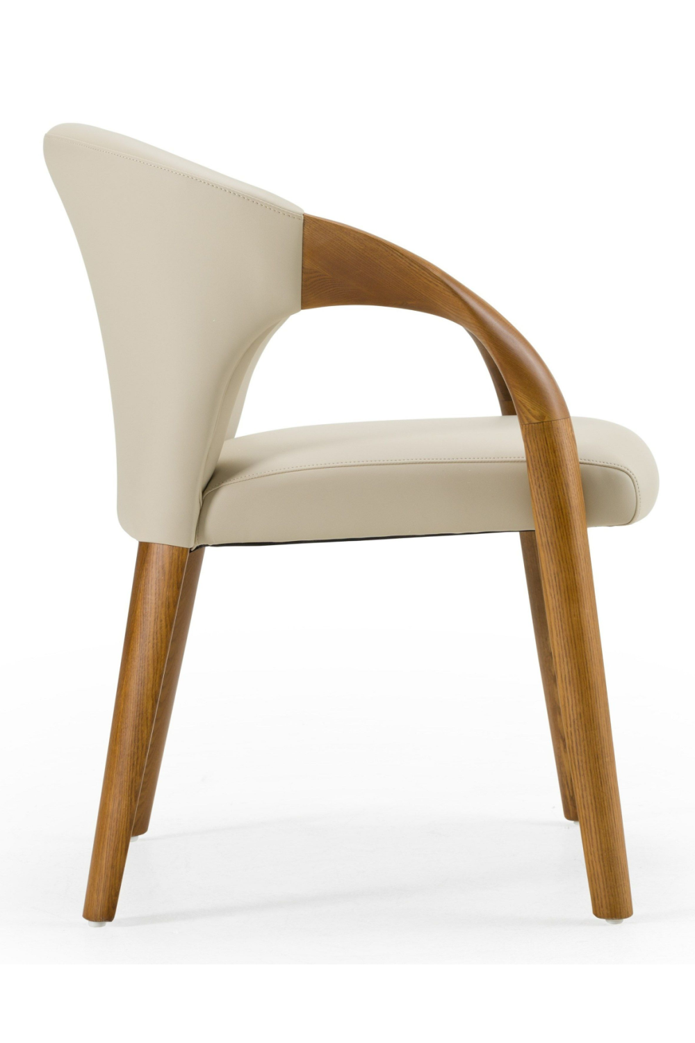   Light Gray Leather Dining Chair | Oroa.com