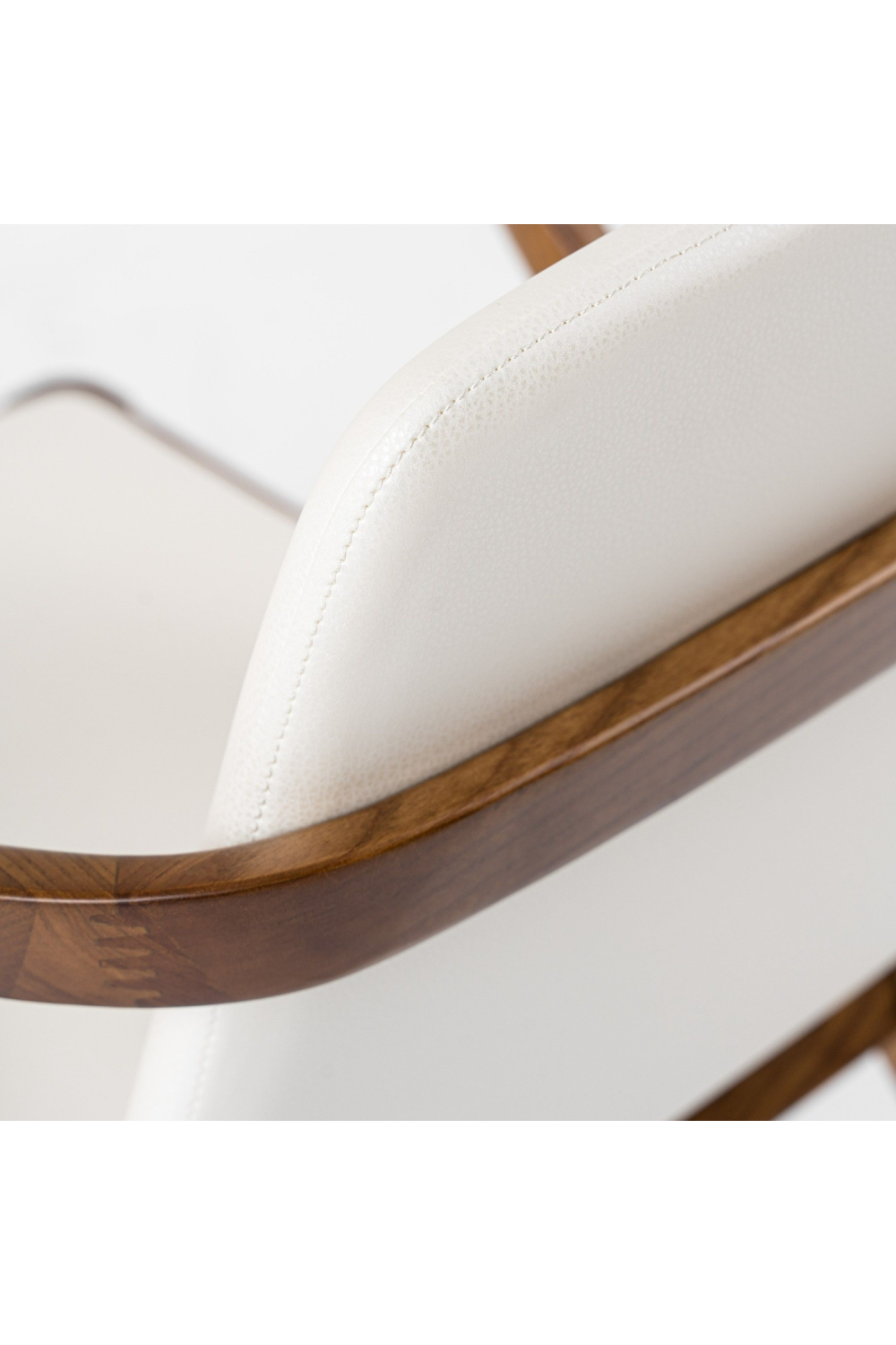   Walnut Framed Cream Dining Chair | Oroa.com