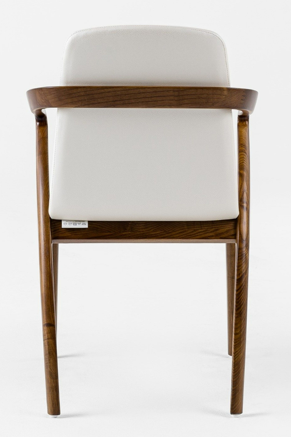   Walnut Framed Cream Dining Chair | Oroa.com