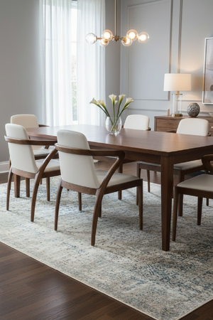   Walnut Framed Cream Dining Chair | Oroa.com