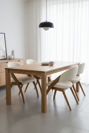   Ash Framed Cream Dining Chair | Oroa.com