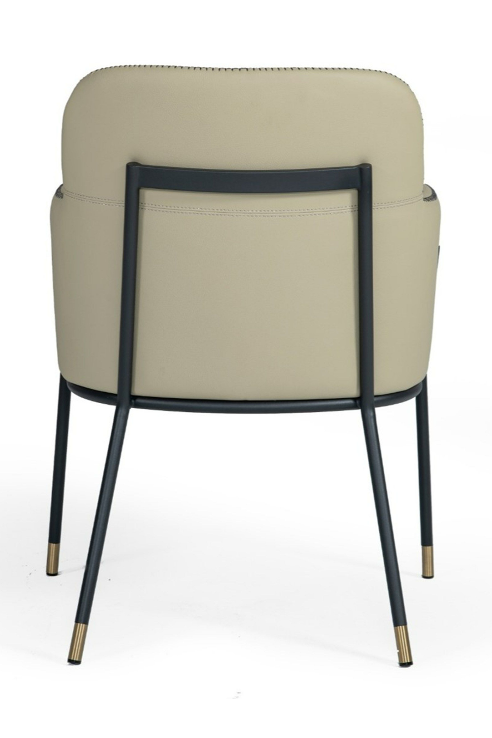   Gray Vegan Leather Dining Armchair | Oroa.com